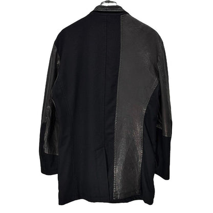 Yohji Yamamoto 15AW Leather Patchwork Blazer LOOK22 Size 2