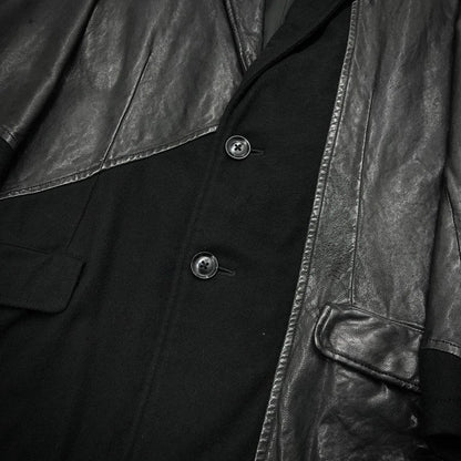 Yohji Yamamoto 15AW Leather Patchwork Blazer LOOK22 Size 2