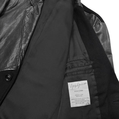 Yohji Yamamoto 15AW Leather Patchwork Blazer LOOK22 Size 2