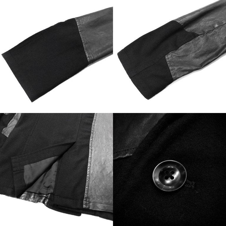 Yohji Yamamoto 15AW Leather Patchwork Blazer LOOK22 Size 2