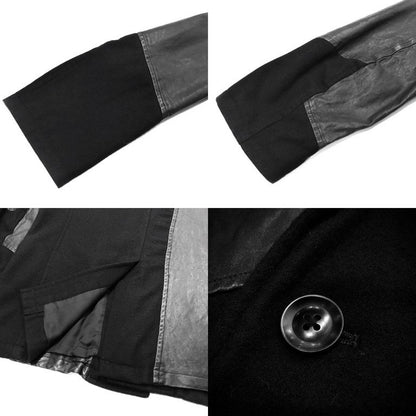 Yohji Yamamoto 15AW Leather Patchwork Blazer LOOK22 Size 2