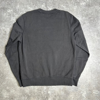 Diesel Maxi Logo Printed Sweatshirt Charcoal Gray Size M