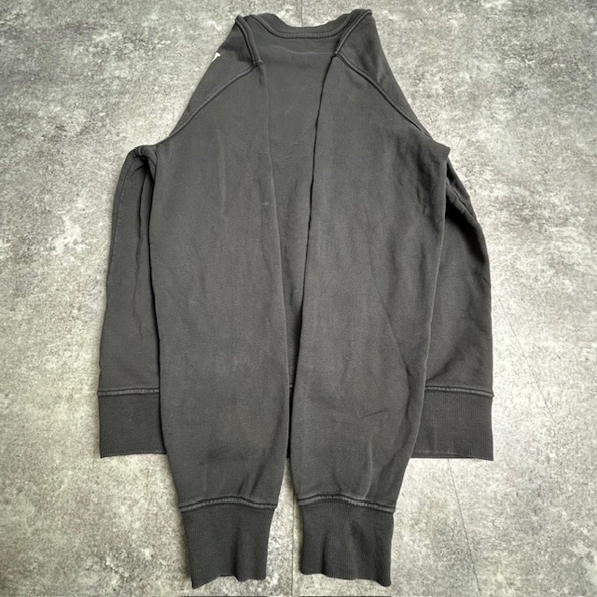 Diesel Maxi Logo Printed Sweatshirt Charcoal Gray Size M
