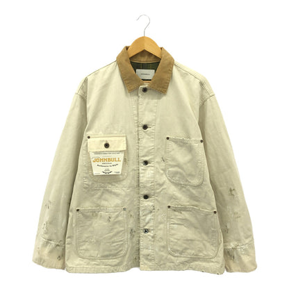 JOHNBULL Paint Distressed Blanket Jacket Natural Size L
