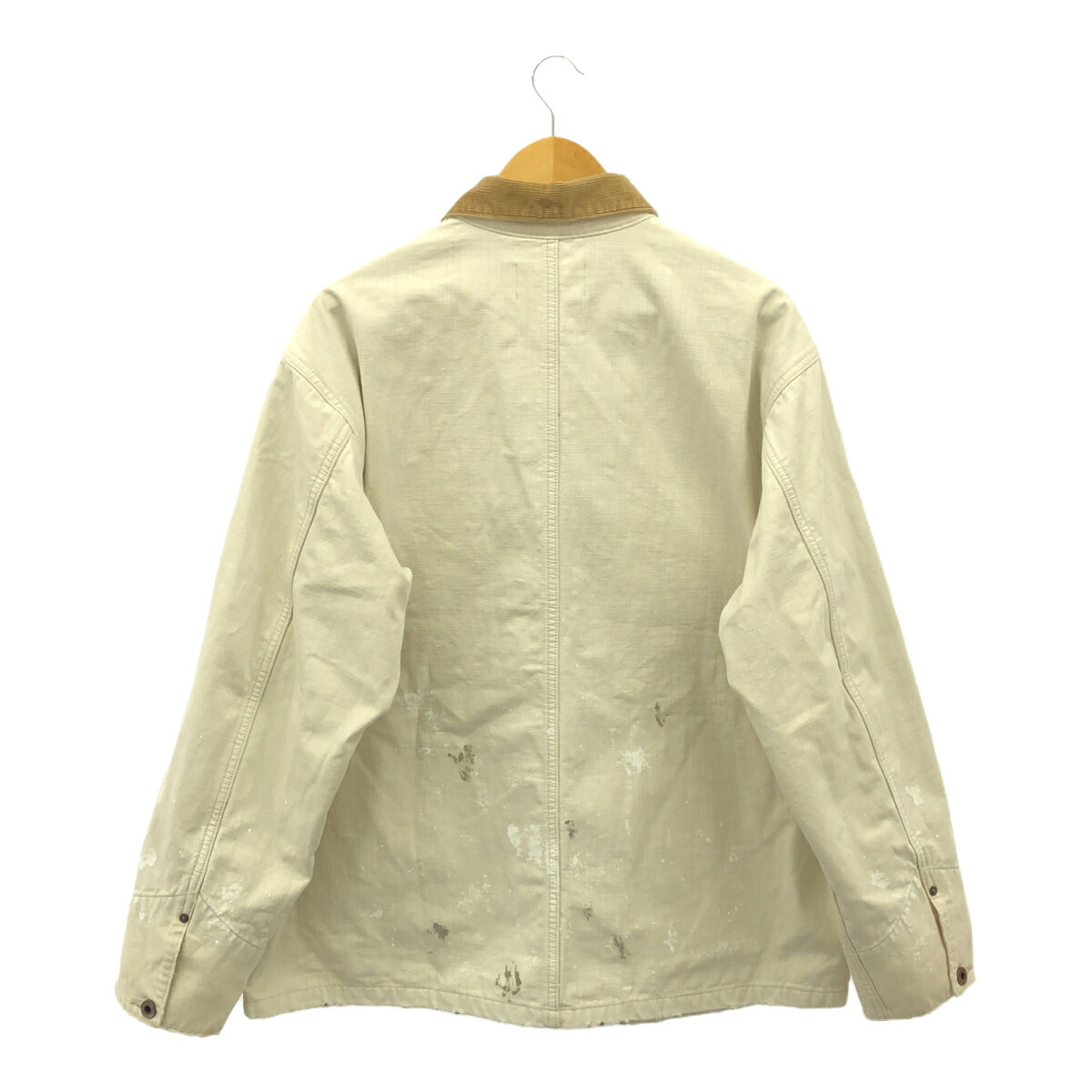 JOHNBULL Paint Distressed Blanket Jacket Natural Size L