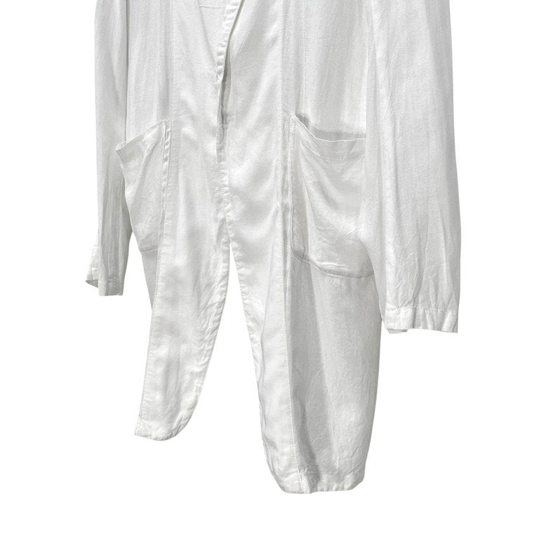 nude:masahikomaruyama Rayon Linen Long Coat White Size 44