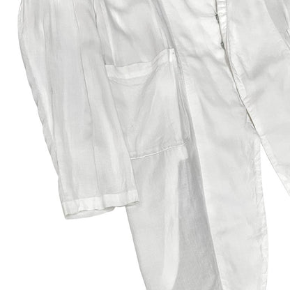 nude:masahikomaruyama Rayon Linen Long Coat White Size 44