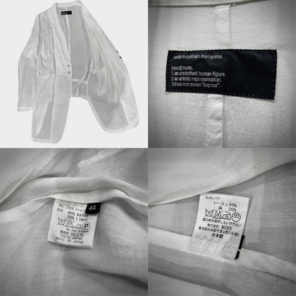 nude:masahikomaruyama Rayon Linen Long Coat White Size 44