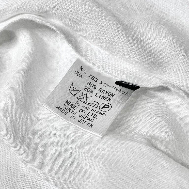 nude:masahikomaruyama Rayon Linen Long Coat White Size 44