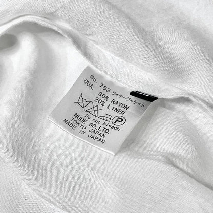 nude:masahikomaruyama Rayon Linen Long Coat White Size 44