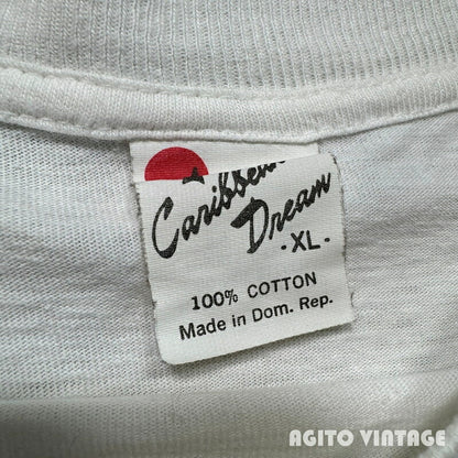 Caribbean Dream 90s Paul Gauguin Art T-Shirt White Size XL