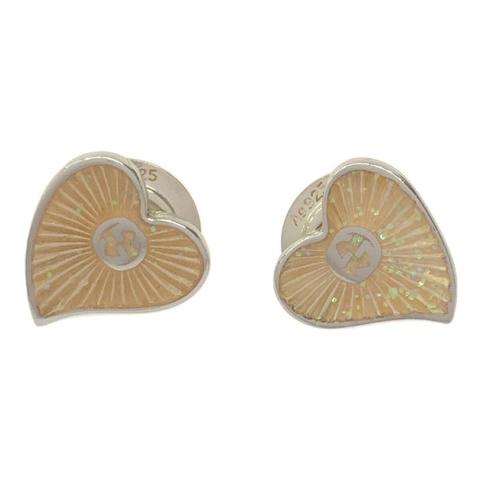 GUCCI Interlocking GG Heart AG925 Earrings Size ONE SIZE