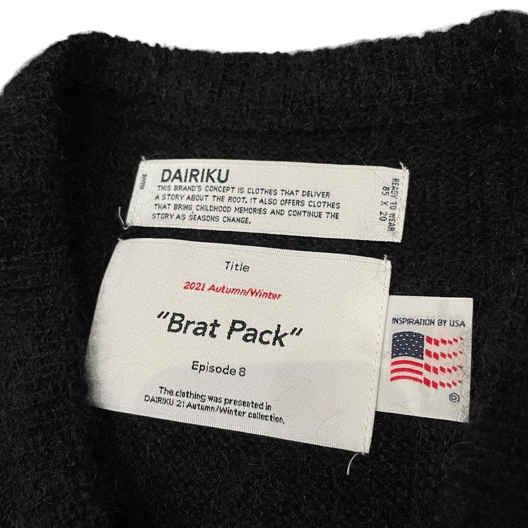 DAIRIKU 21AW Mohair Wool Oversized Panel Knit Multi Size XXL