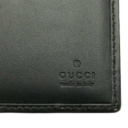 Gucci Black GG Canvas Leather Bi-Fold Wallet