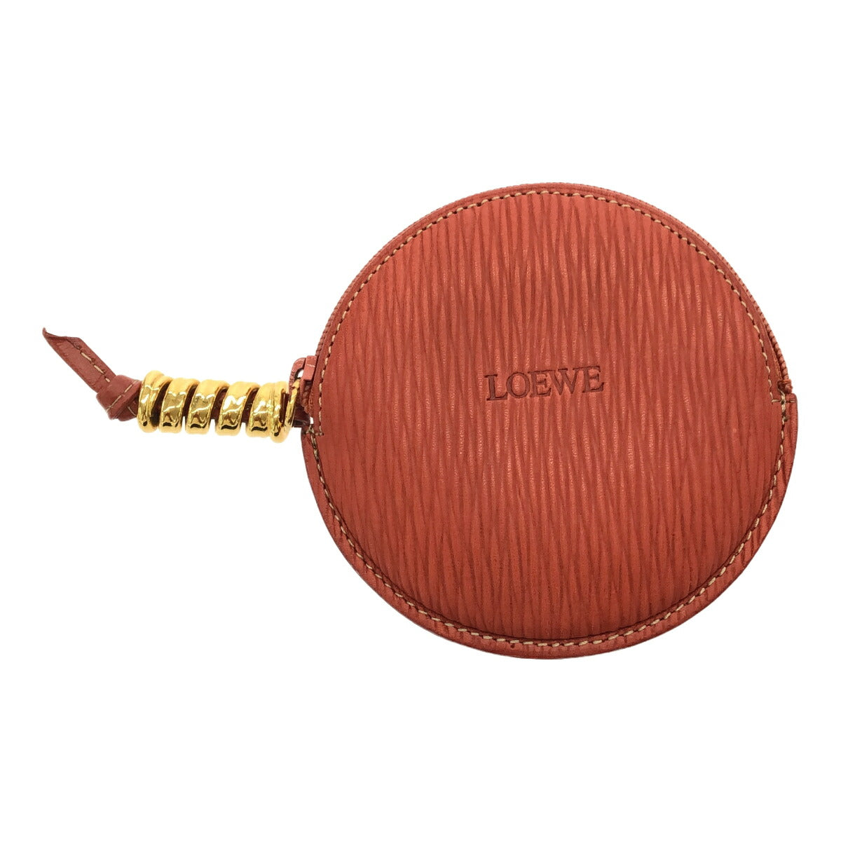 LOEWE Velazquez Round Leather Coin Wallet
