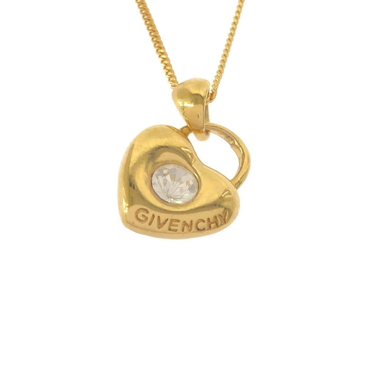 GIVENCHY Gold Plated Heart Necklace