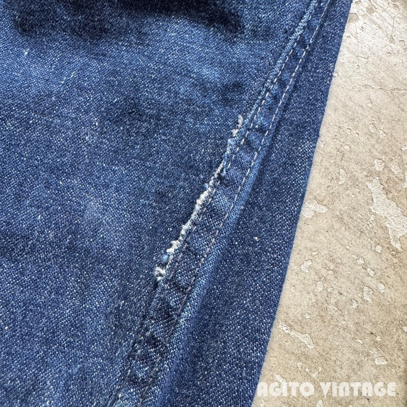 Unknown 40s WWII Dark Indigo Denim Jumpsuit Size W40