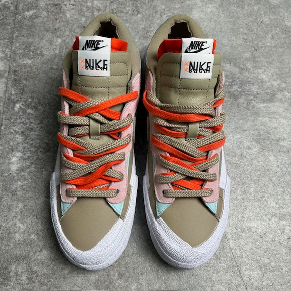 NIKE Sacai KAWS Blazer Low Reed Sneakers Size 27.5