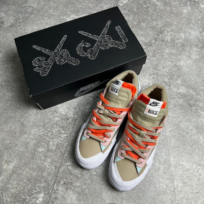 NIKE Sacai KAWS Blazer Low Reed Sneakers Size 27.5