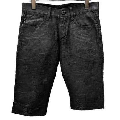 BLACK BARRETT by Neil Barrett Coated Denim Shorts Size 1