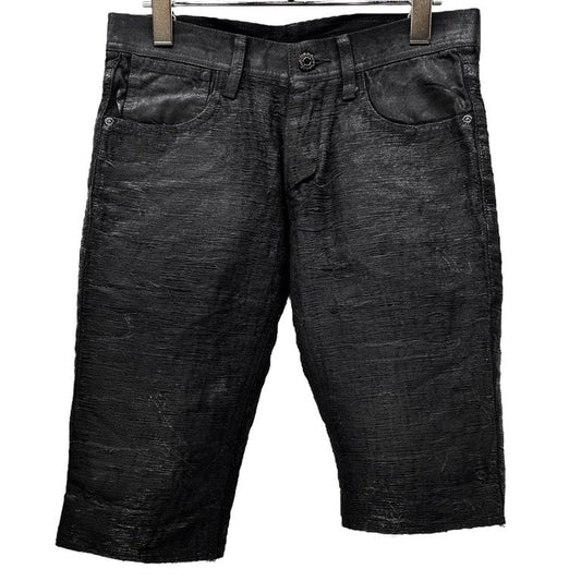 BLACK BARRETT by Neil Barrett Coated Denim Shorts Size 1