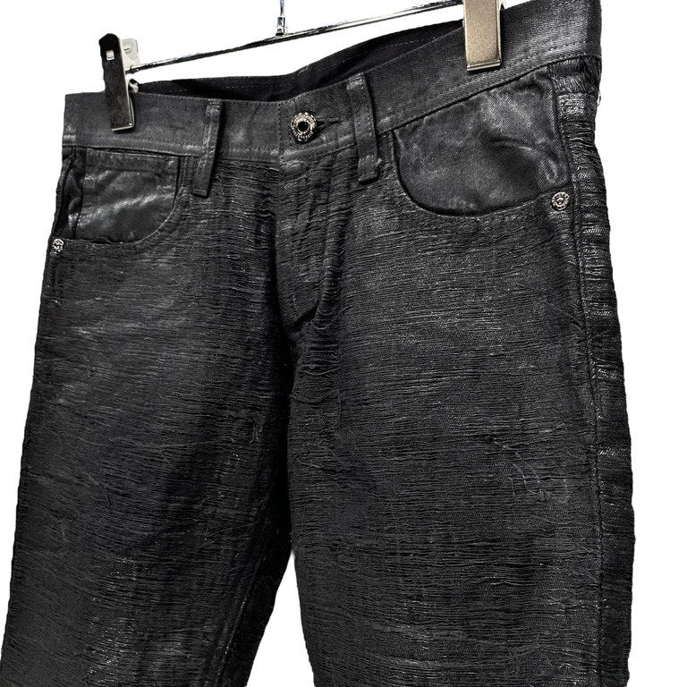 BLACK BARRETT by Neil Barrett Coated Denim Shorts Size 1