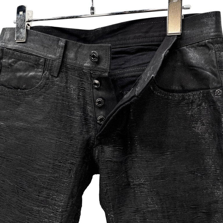 BLACK BARRETT by Neil Barrett Coated Denim Shorts Size 1