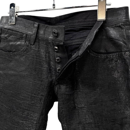 BLACK BARRETT by Neil Barrett Coated Denim Shorts Size 1