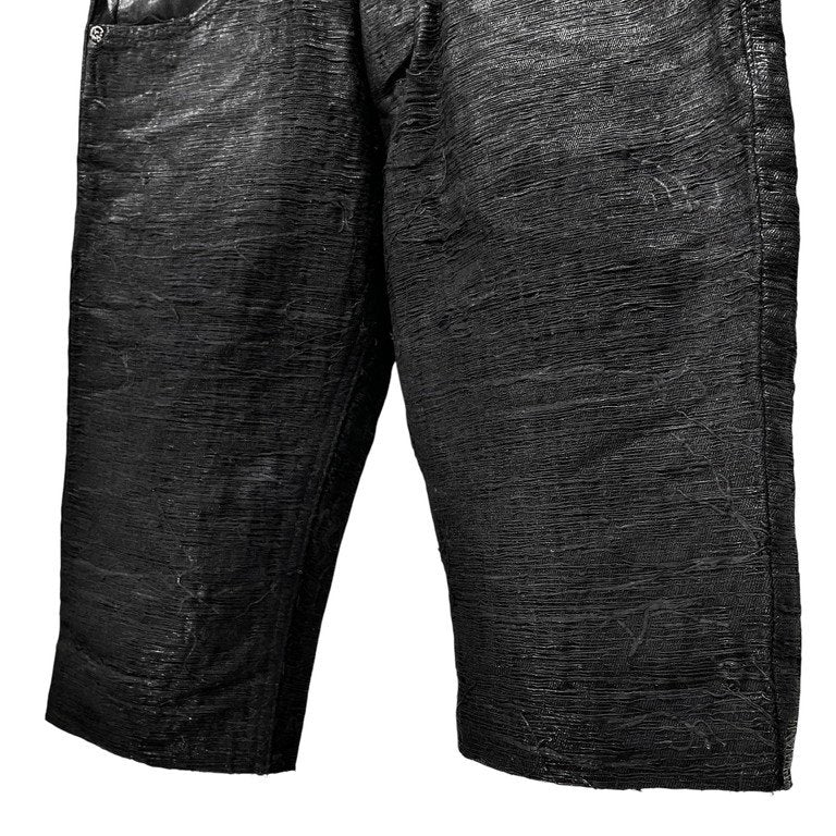 BLACK BARRETT by Neil Barrett Coated Denim Shorts Size 1