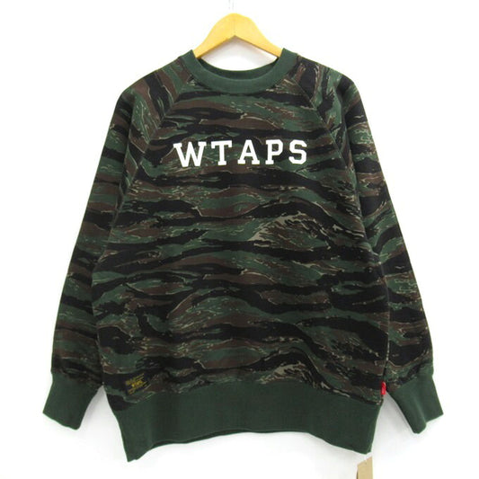 WTAPS Design Crewneck Tiger Stripe Camo Sweatshirt Size M
