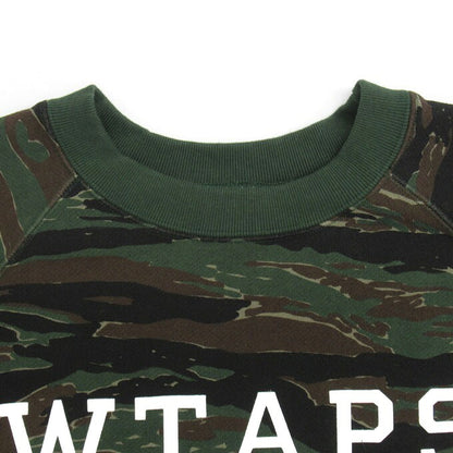 WTAPS Design Crewneck Tiger Stripe Camo Sweatshirt Size M