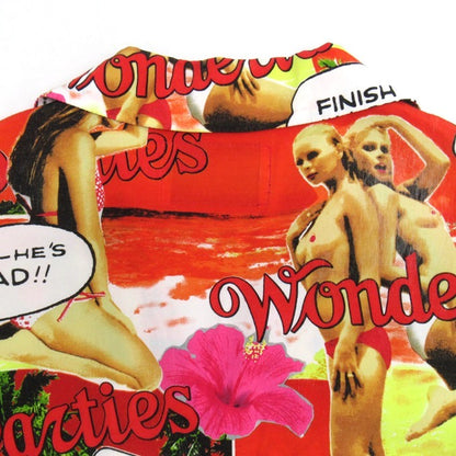 WACKO MARIA "Fuck This Life" S/S Aloha Shirt Red Size S