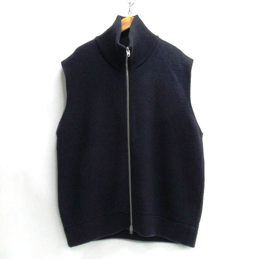 benine 9 Oversized Driver's Knit Vest Navy Size M
