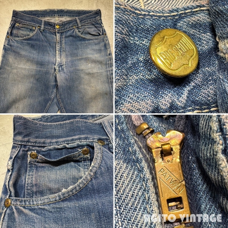 BIG SMITH 50s Buckaroo Western Selvedge Denim Blue