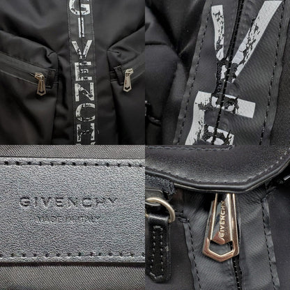 BAG GIVENCHY Logo Nylon Leather Backpack Size ONE SIZE