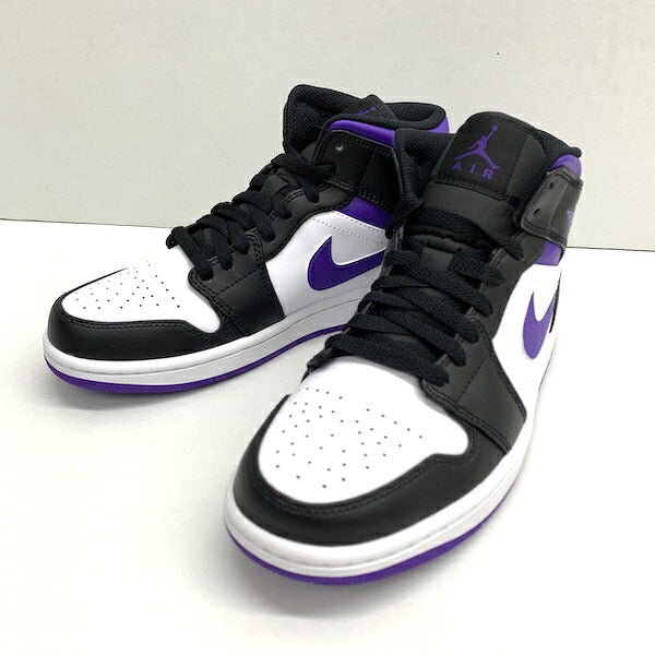 NIKE AIR JORDAN 1 Mid "Court Purple" Sneakers Size 7