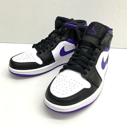 NIKE AIR JORDAN 1 Mid "Court Purple" Sneakers Size 7