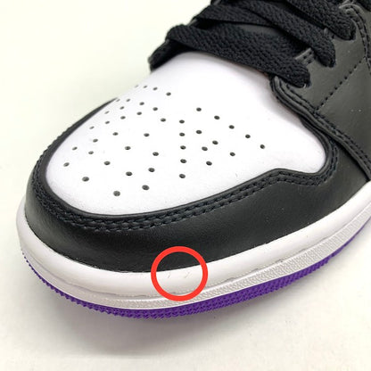 NIKE AIR JORDAN 1 Mid "Court Purple" Sneakers Size 7