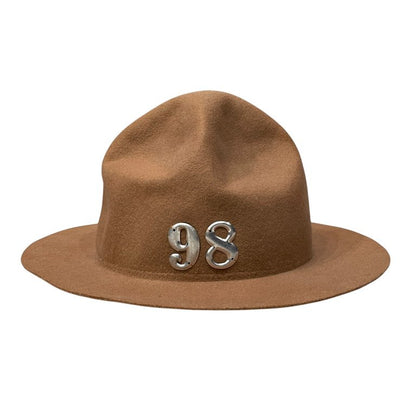 Malcolm Mountain Hat Reconstructed Wool Hat Brown Size FREE