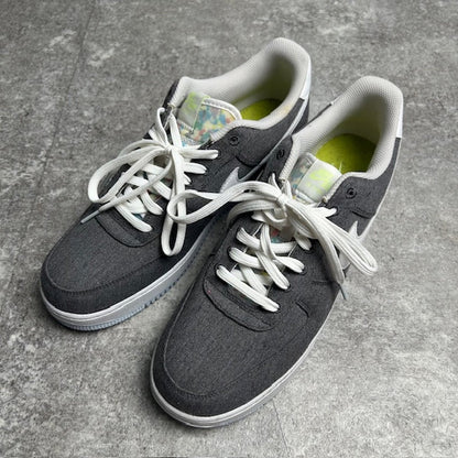 NIKE AIR FORCE 1 '07 Recycled Canvas Sneakers Size 31cm
