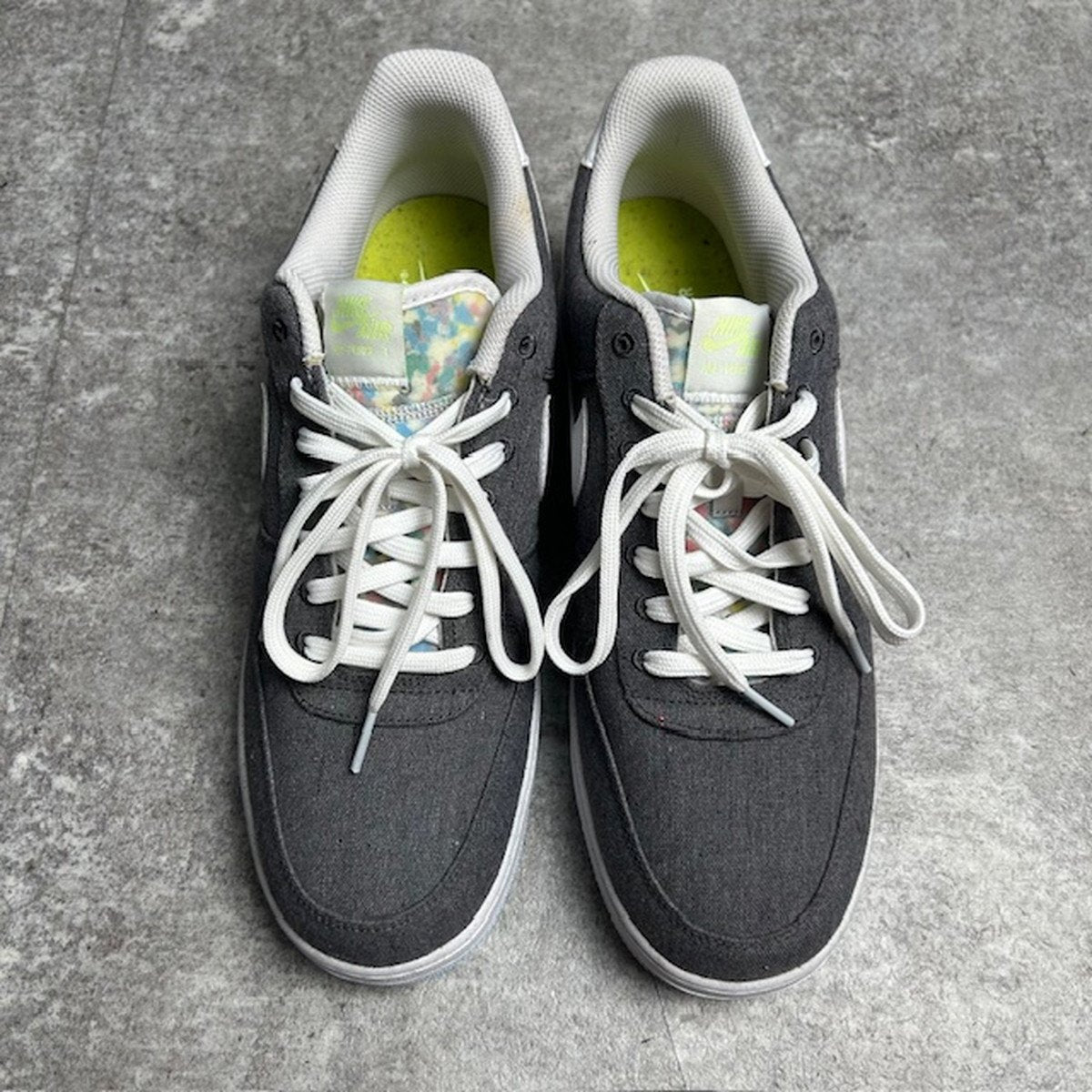 NIKE AIR FORCE 1 '07 Recycled Canvas Sneakers Size 31cm