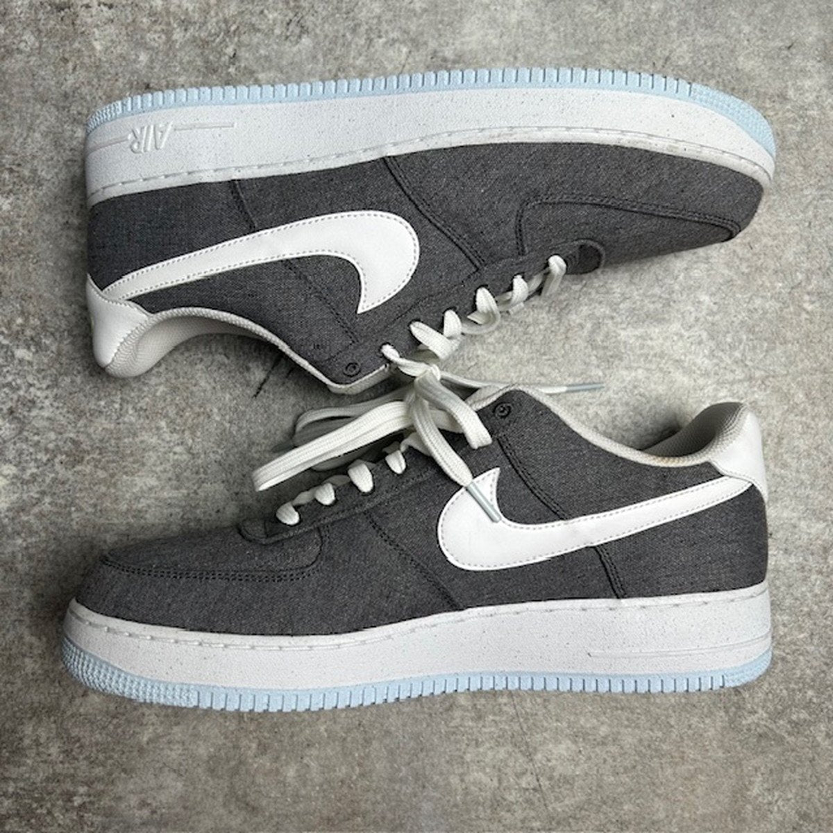 NIKE AIR FORCE 1 '07 Recycled Canvas Sneakers Size 31cm