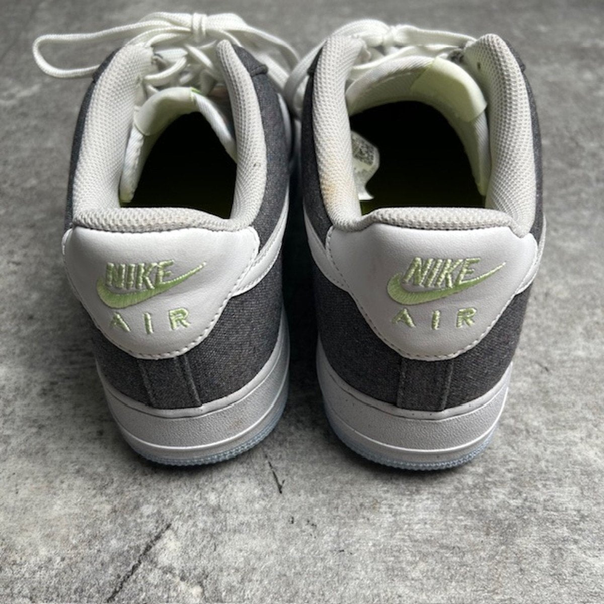 NIKE AIR FORCE 1 '07 Recycled Canvas Sneakers Size 31cm