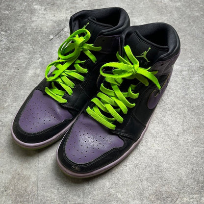 NIKE Air Jordan 1 Retro Mid "Night Joker" Sneakers Size 28.5