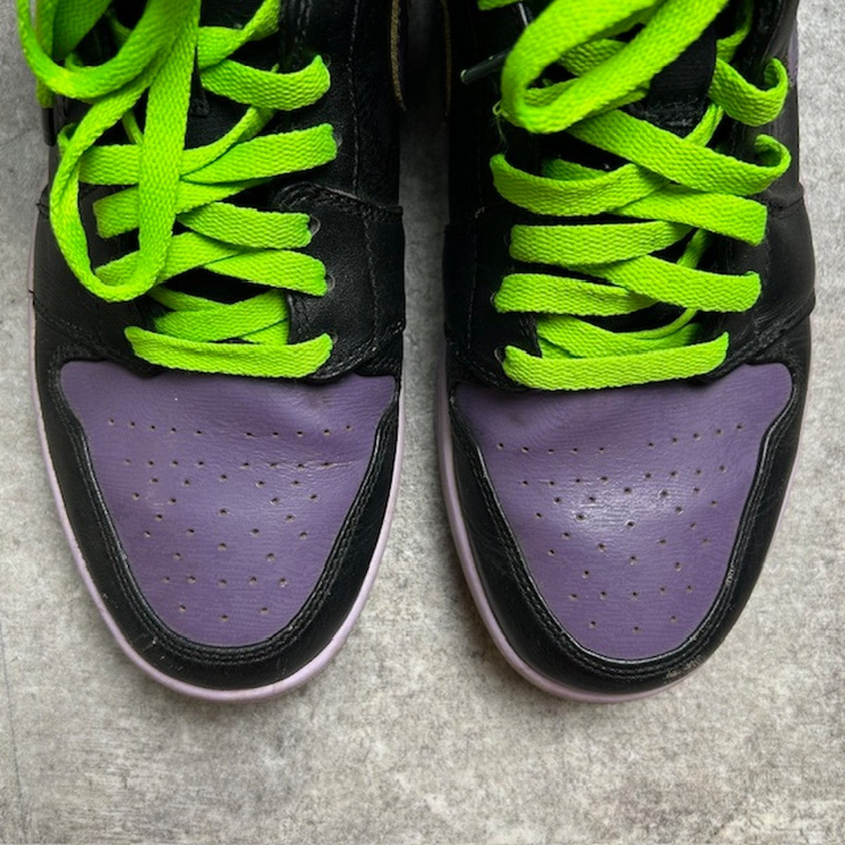 NIKE Air Jordan 1 Retro Mid "Night Joker" Sneakers Size 28.5