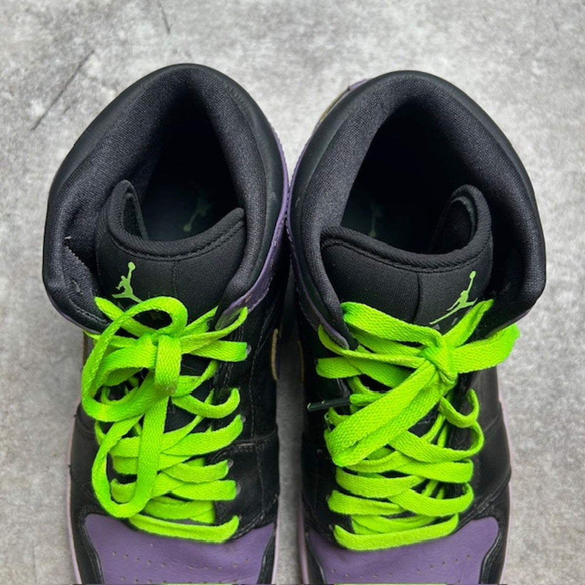 NIKE Air Jordan 1 Retro Mid "Night Joker" Sneakers Size 28.5