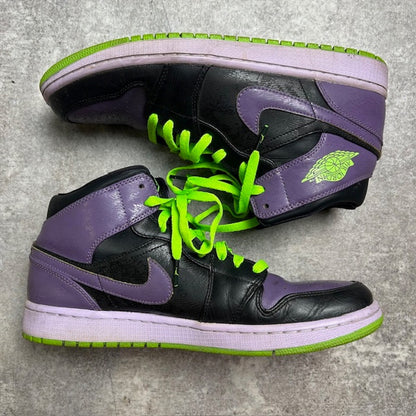 NIKE Air Jordan 1 Retro Mid "Night Joker" Sneakers Size 28.5