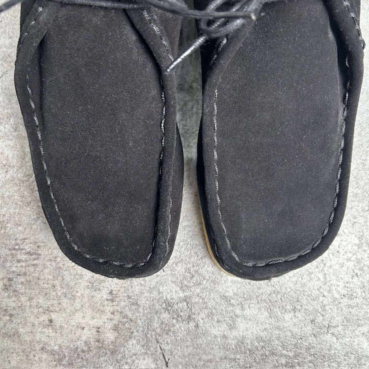GEORGE COX Suede Wallabee Boots Black Size 7.5
