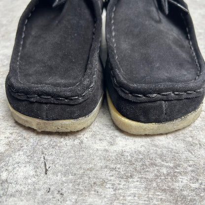 GEORGE COX Suede Wallabee Boots Black Size 7.5