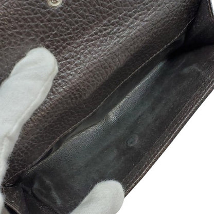 Gucci GG Canvas Leather Long Wallet Brown